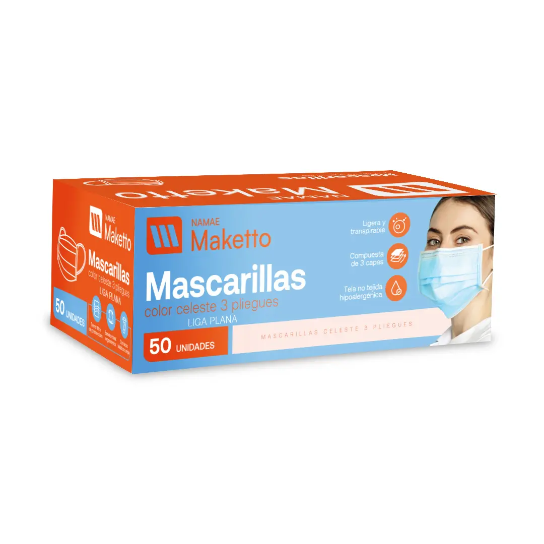 Mascarilla 20+20+20 liga plana