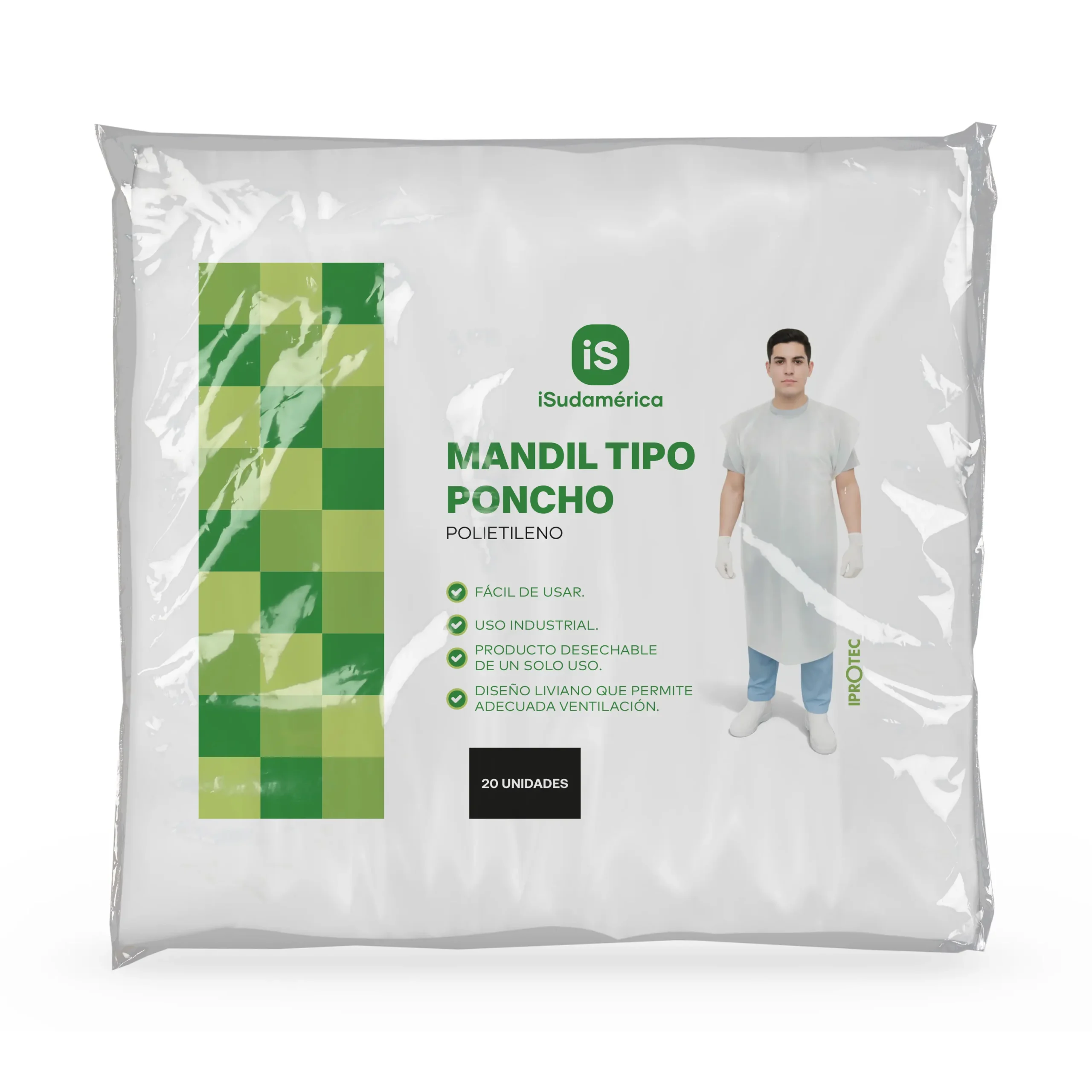 Mandil tipo poncho