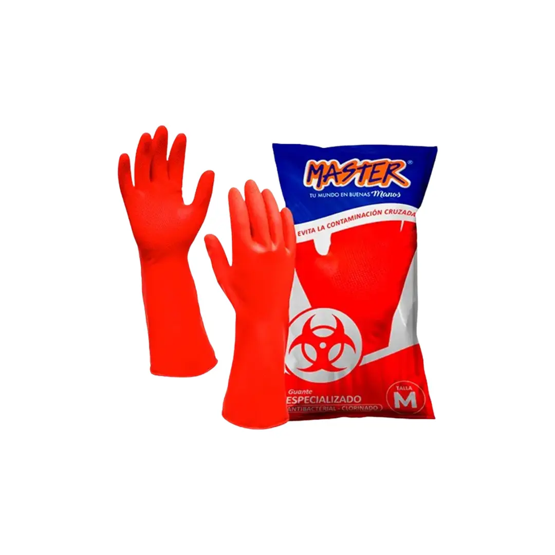 Guante Master C18 largo especializado rojo