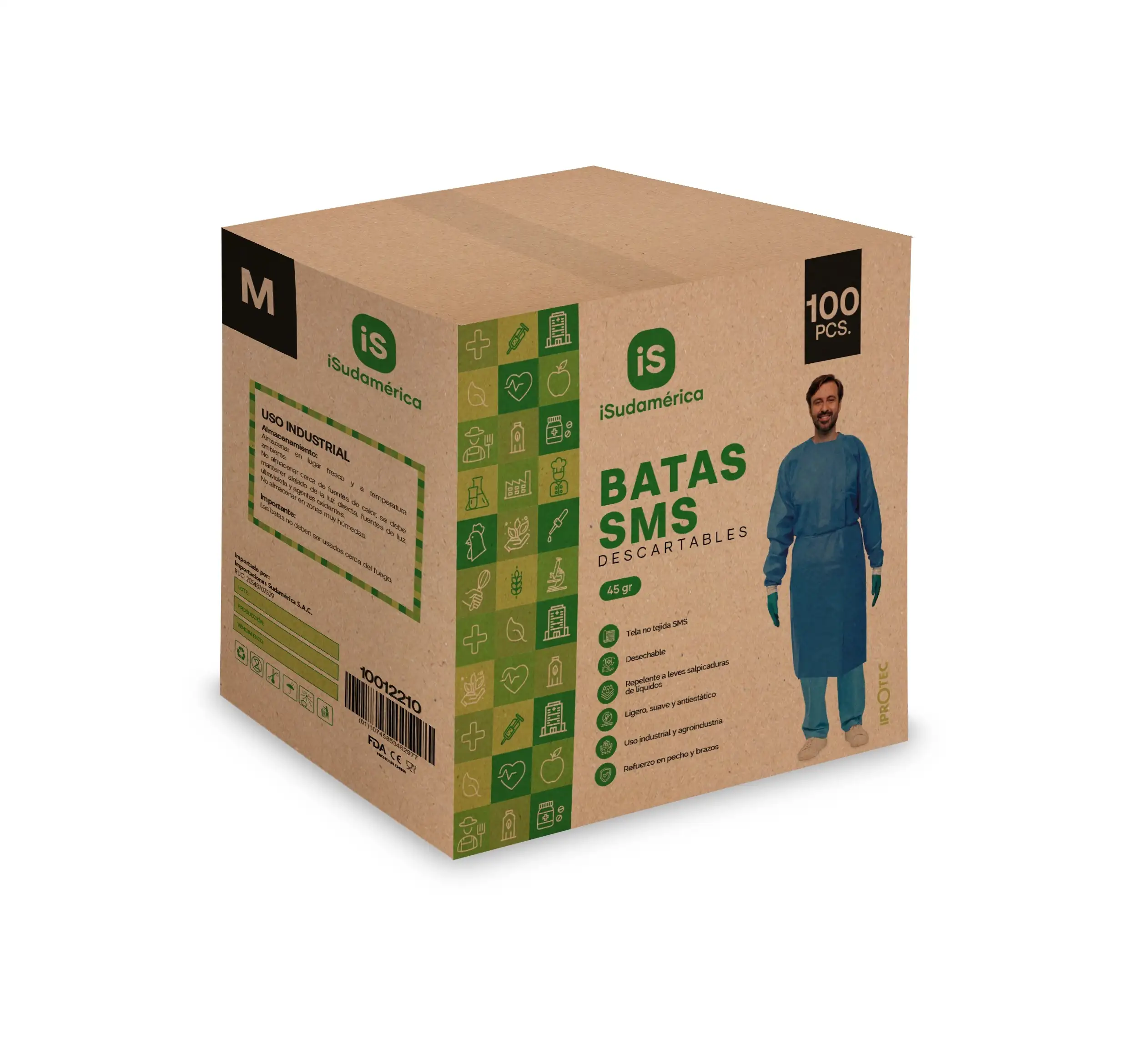 Batas SMS Celeste 45 gramos cajón