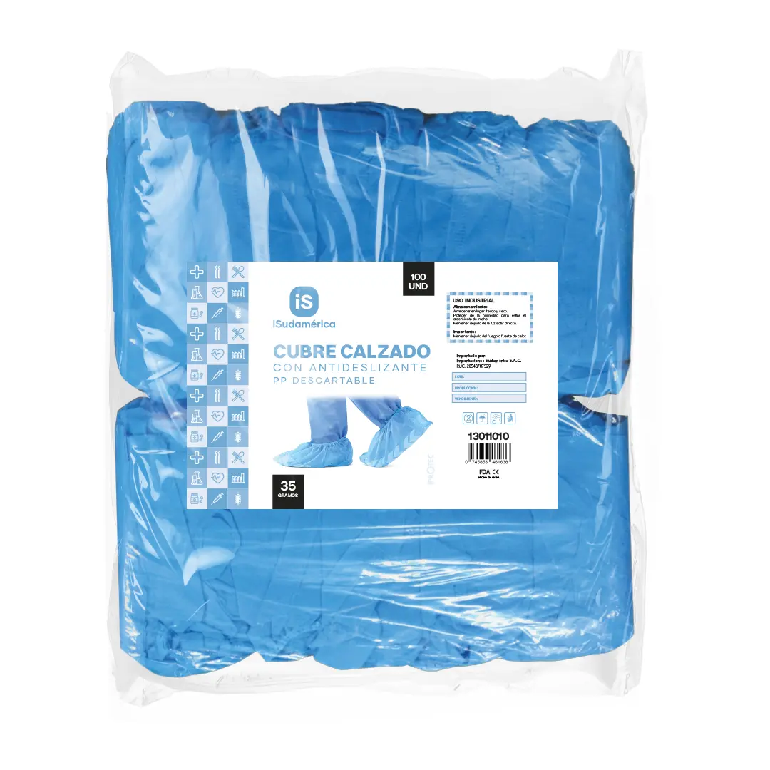 Cubre calzado con antideslizante pp 35 gr