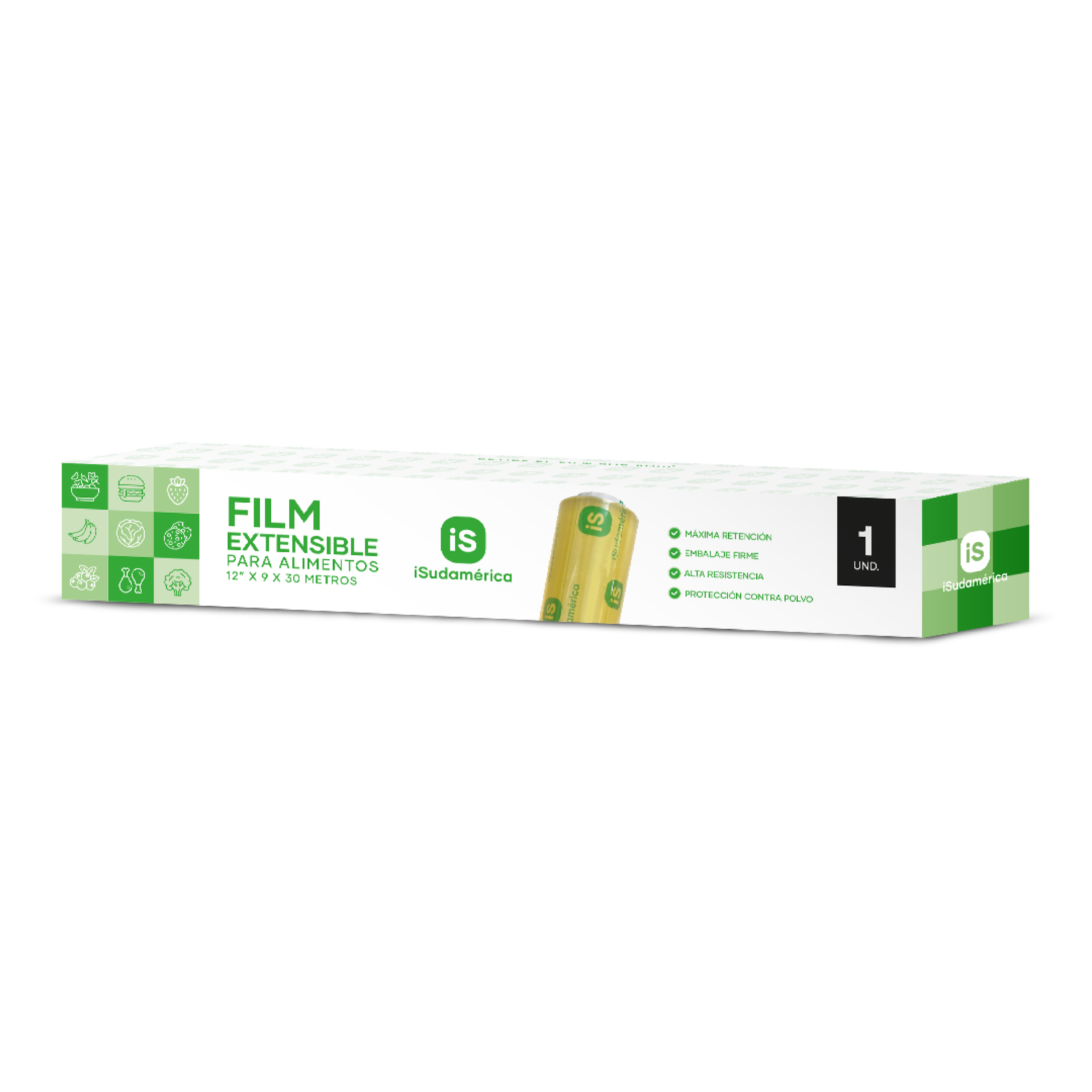 Film exten. para Alimentos 12» x 9 x 30 m