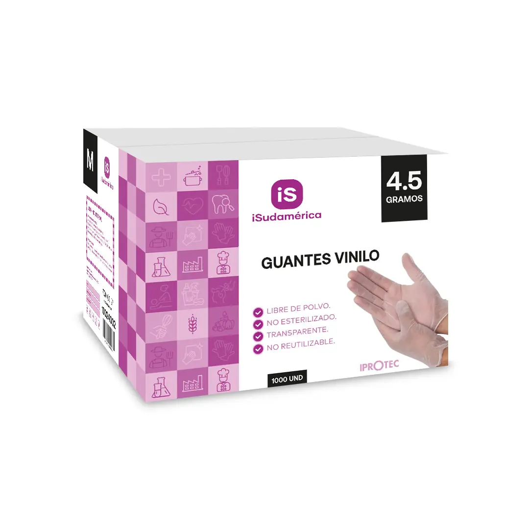 Guantes Vinilo 4.5 gramos cajón