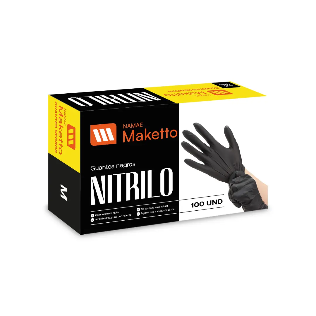 Guantes Nitrilo negro 3.0 gramos