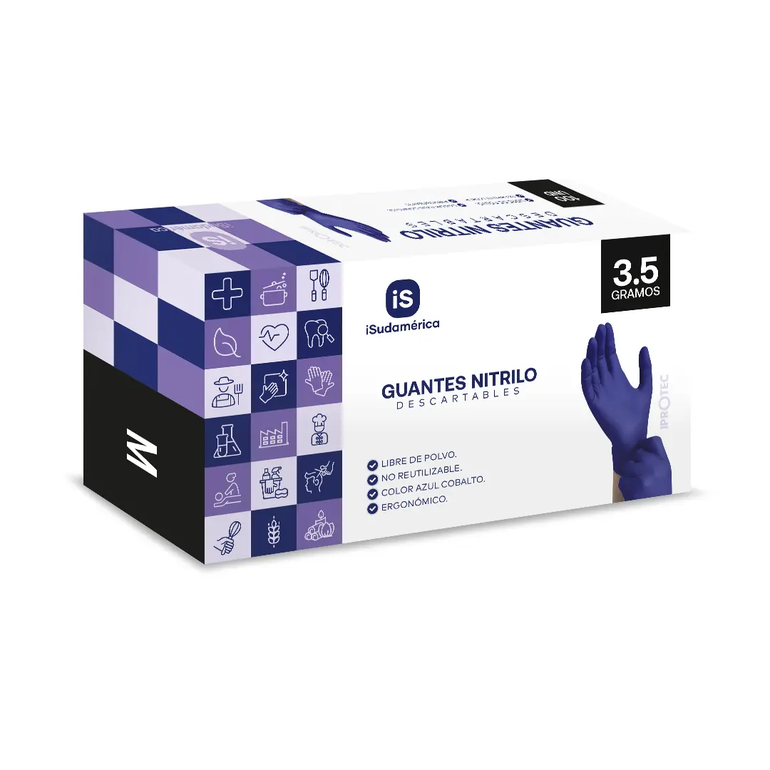 Guante Nitrilo Cobalto 3.5 gramos