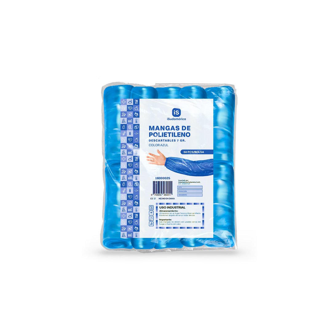 Mangas de Polietileno Azul 7.0 gramos