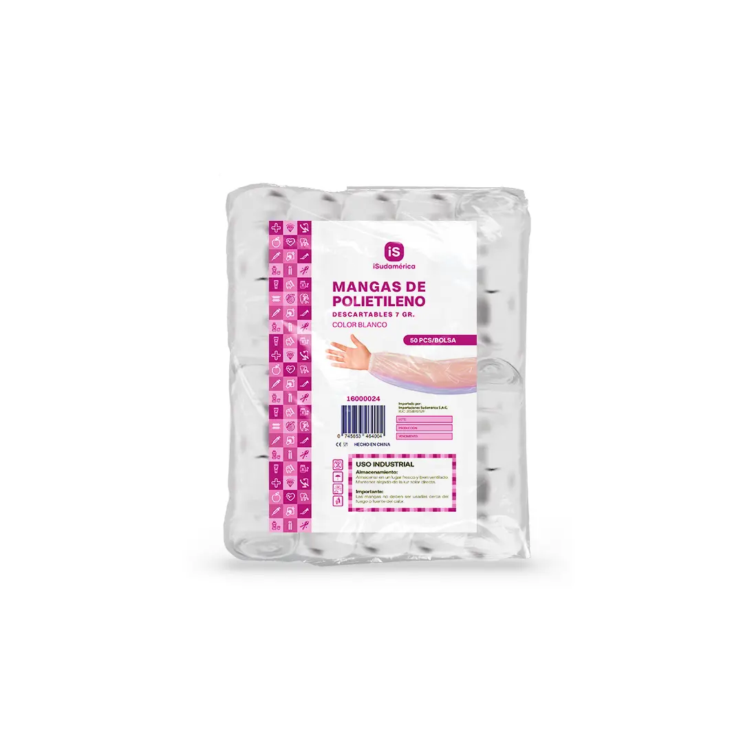 Mangas de Polietileno Blanco 7.0 gramos